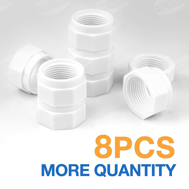 HENMI 8 Pack Pool Cleaner Feed Hose Nut Fits for Polaris 280, 380, 180 Pool Cleaner Feed Hose Nut D15 D-15 - Image 3